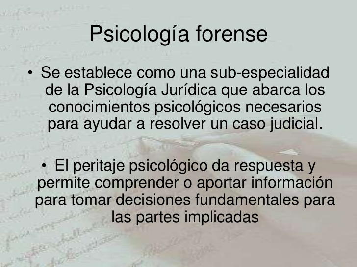 Psicología Forense
